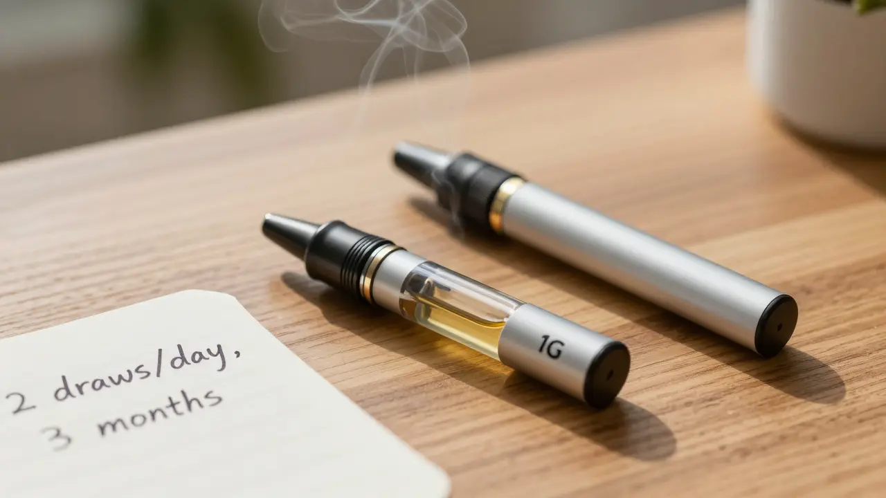 Wie viele Züge hält eine 1g CBD-Kartusche?