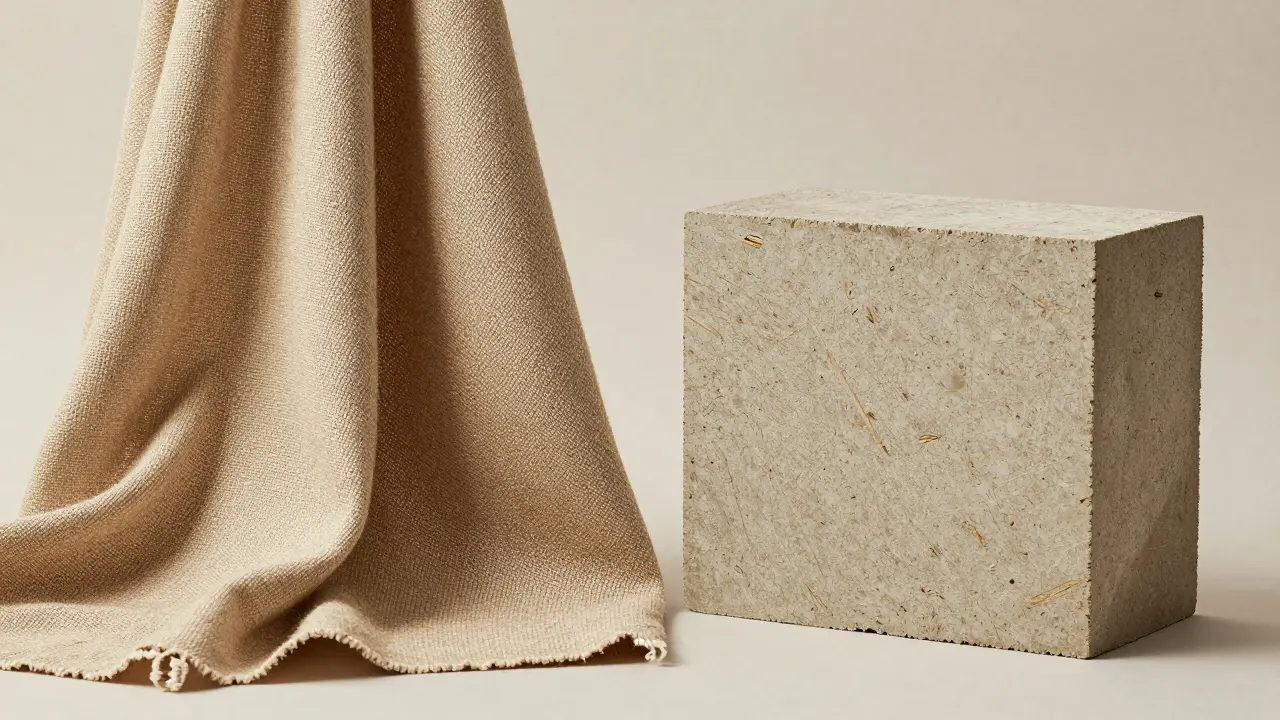 Hanfstoff und Hanfbeton als nachhaltige Materialien
