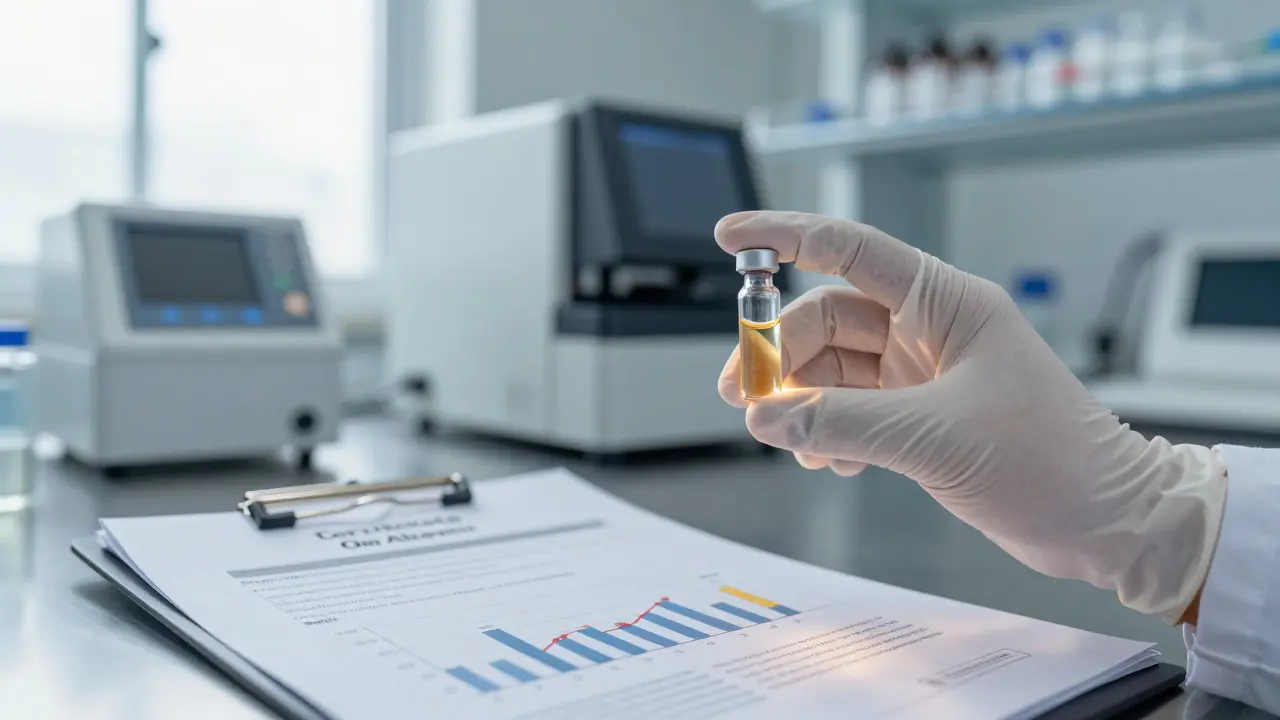 Labortest zur Überprüfung der Reinheit von Cannabinoid-Extrakten