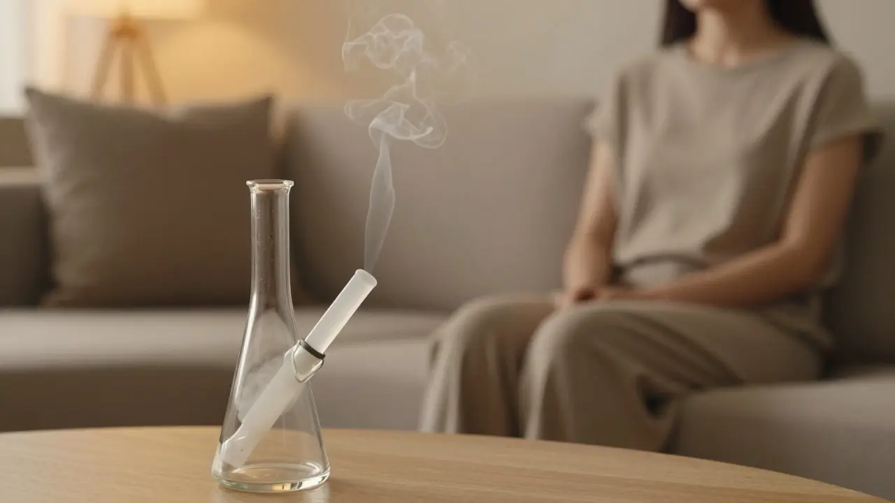 Ruhige Szene mit Dab-Rig und entspannter Atmosphäre