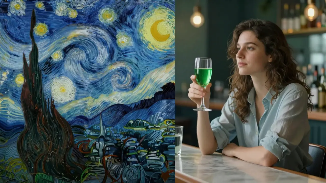 Konzeptkunst: Mythos Wahnsinn vs. reale Entspannung beim Absinth